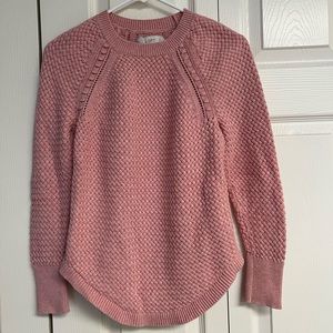 LOFT Light Pink Knit Sweater